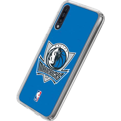 NBA Dallas Mavericks Distressed Galaxy A50 Clear Case